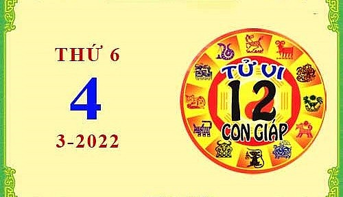 Xem chi tiết tử vi hôm nay Thứ Sáu ngày 4/3/2022: Dậu công việc suôn sẻ, Thìn gặp nhiều rắc rối