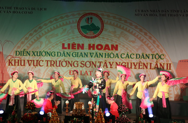 Liên hoan Diễn xướng dân gian văn hóa các dân tộc khu vực Trường Sơn-Tây Nguyên lần thứ II năm 2018.