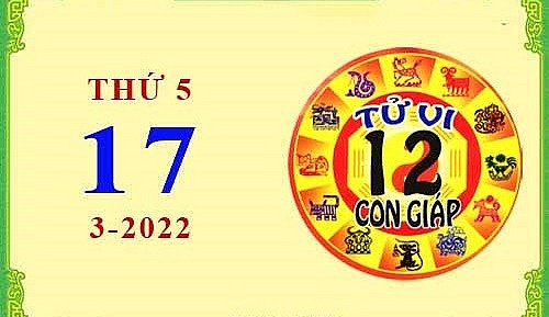 Xem chi tiết tử vi hôm nay Thứ Năm ngày 17/3/2022: Ngọ công việc thuận lợi, Mão dễ vướng thị phi