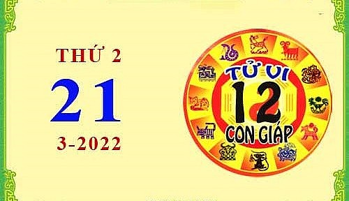 Xem chi tiết tử vi hôm nay Thứ Hai ngày 21/3/2022: Tỵ tài lộc dồi dào, Dần sự nghiệp khó khăn