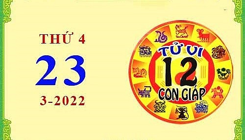 Xem chi tiết tử vi hôm nay Thứ Tư ngày 23/3/2022: Sửu tài lộc dồi dào, Tỵ vướng phải rắc rối