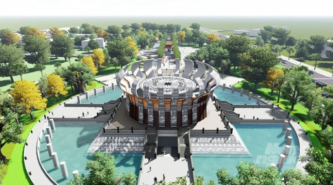 Công trình Đền thờ Vua Hùng tại TP. Cần Thơ sắp khánh thành.