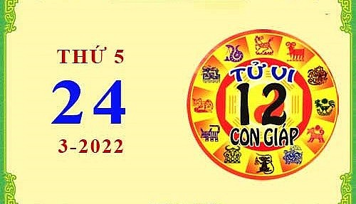 Xem chi tiết tử vi hôm nay Thứ Năm ngày 24/3/2022: Dần công việc suôn sẻ, Mùi gặp nhiều khó khăn