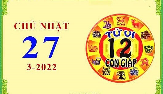 Xem chi tiết tử vi hôm nay Chủ Nhật ngày 27/3/2022: Tỵ sự nghiệp thăng tiến, Thìn vận trình sa sút