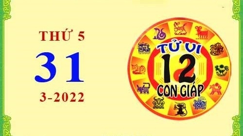 Xem chi tiết tử vi hôm nay Thứ Năm ngày 31/3/2022: Mão công việc thuận lợi, Dần dễ rơi vào bế tắc