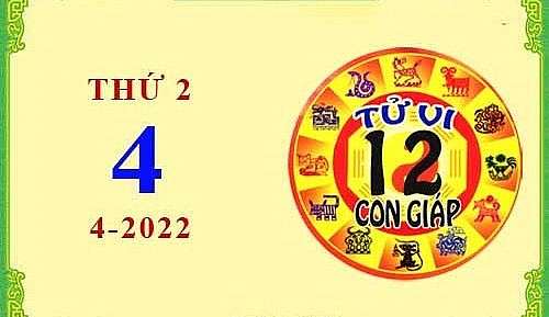 Xem chi tiết tử vi hôm nay Thứ Hai ngày 4/4/2022: Sửu tài lộc may mắn, Thân gặp nhiều khó khăn