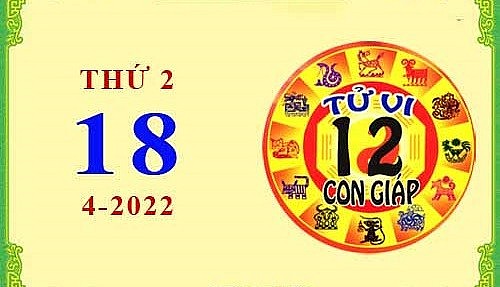 Xem chi tiết tử vi hôm nay Thứ Hai ngày 18/4/2022: Dần tài lộc rộng mở, Hợi gặp nhiều khó khăn