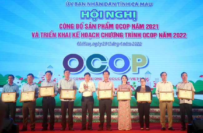 Cà Mau: Phấn đấu công nhận 30 sản phẩm OCOP đạt 3-4 sao năm 2022