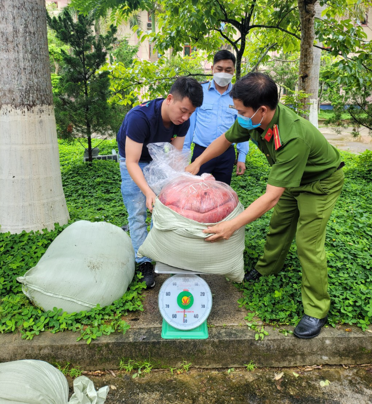 Lai Châu: Ngăn chặn 250kg nội tạng động vật bốc mùi hôi thối