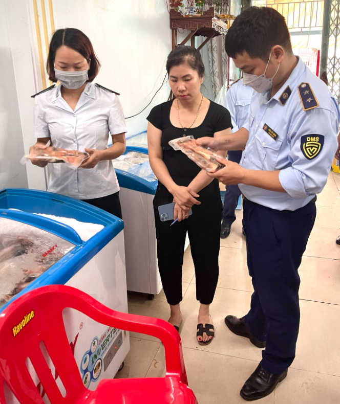 Nam Định: Phát hiện gần 200kg thực phẩm đông lạnh không rõ nguồn gốc