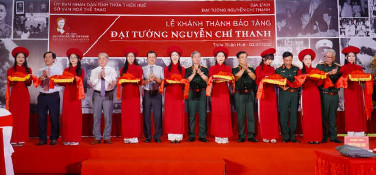 Lễ cắt băng khánh thành bảo tàng Đại tướng Nguyễn Chí Thanh tại Thừa Thiên Huế