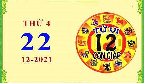 Xem chi tiết tử vi hôm nay Thứ Tư ngày 22/12/2021: Tuất gặp vận may, Mùi nên ứng xử khéo léo hơn