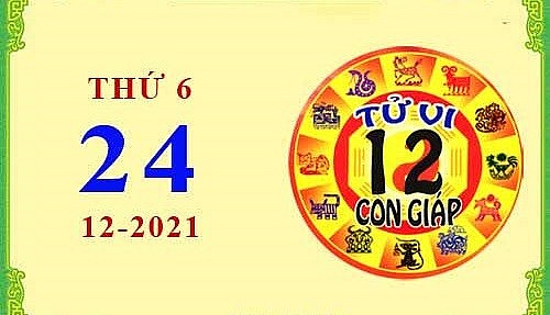 Xem chi tiết tử vi hôm nay Thứ Sáu ngày 24/12/2021: Thân gặp vận may, hợi gặp rắc rối