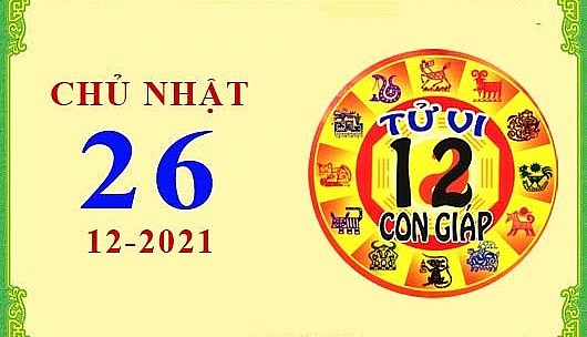 Xem chi tiết tử vi hôm nay Chủ Nhật ngày 26/12/2021: Hợi thăng tiến trong sự nghiệp, Thìn bị kẻ xấu hãm hại