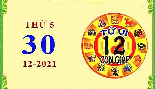Xem chi tiết tử vi hôm nay Thứ Năm ngày 30/12/2021: Sửu công việc suôn sẻ, Mùi gặp tác động xấu