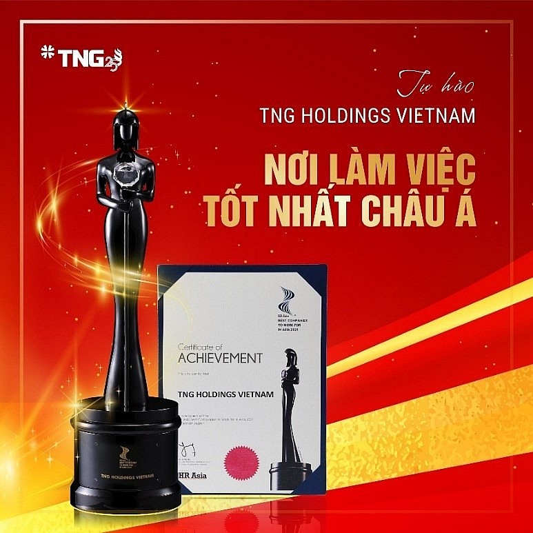 TNG Holdings Vietnam dành giải thưởng “Nơi làm việc tốt nhất châu Á - HR Asia Best Companies To Work For In Asia 2021”