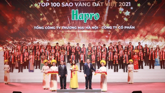 Vững vàng vượt đại dịch, Hapro được vinh danh giải thưởng Sao Vàng Đất Việt năm 2021