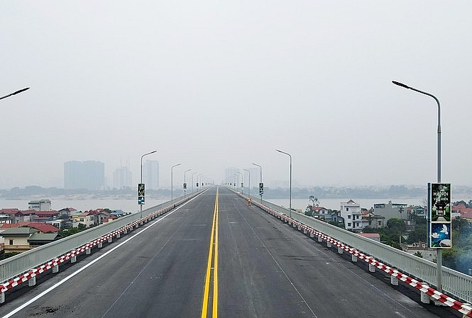 Chính thức thông xe cầu Thăng Long sớm 10 ngày so với kế hoạch