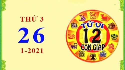 Tử vi Phương Đông 12 con giáp Thứ Ba ngày 26/1/2021