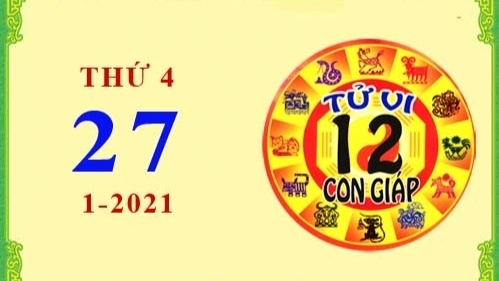 Tử vi Phương Đông 12 con giáp Thứ Tư ngày 27/1/2021