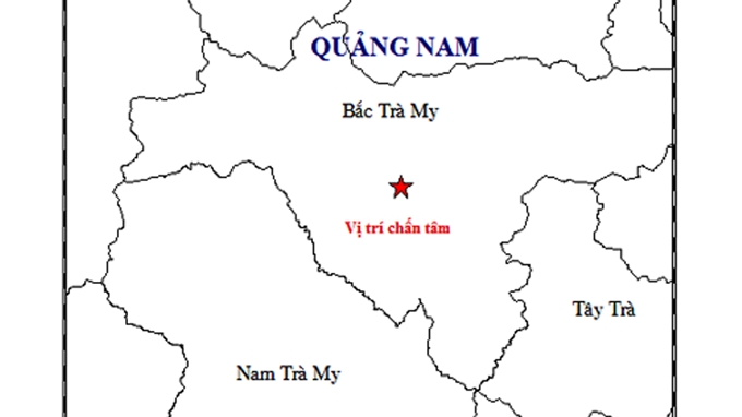 Xuất hiện động đất tại Quảng Nam