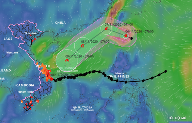 Đề nghị các tỉnh từ Quảng Ninh đến Phú Yên chủ động ứng phó với bão Atsani