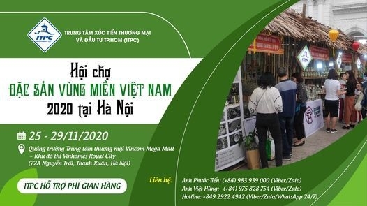 Hà Nội tổ chức Hội chợ đặc sản vùng miền Việt Nam 2020