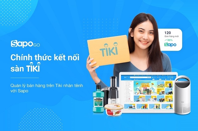 Nền tảng quản lý bán hàng Sapo Go kết nối với sàn thương mại điện tử Tiki