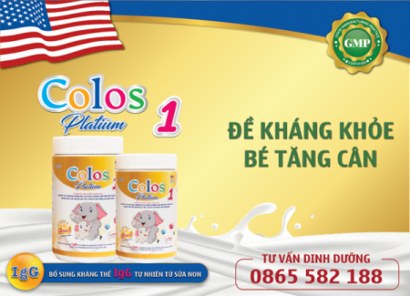 Colos Platium 1 - Sữa non dành riêng cho trẻ em Việt