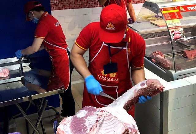 Giá thịt lợn bán lẻ hôm nay đã xuất hiện sự thay đổi tại Vinmart