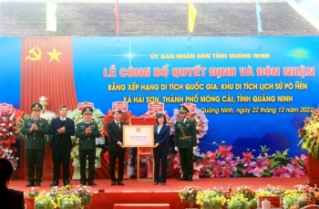 Quảng Ninh: Đón nhận Bằng xếp hạng quốc gia Khu di tích lịch sử Pò Hèn