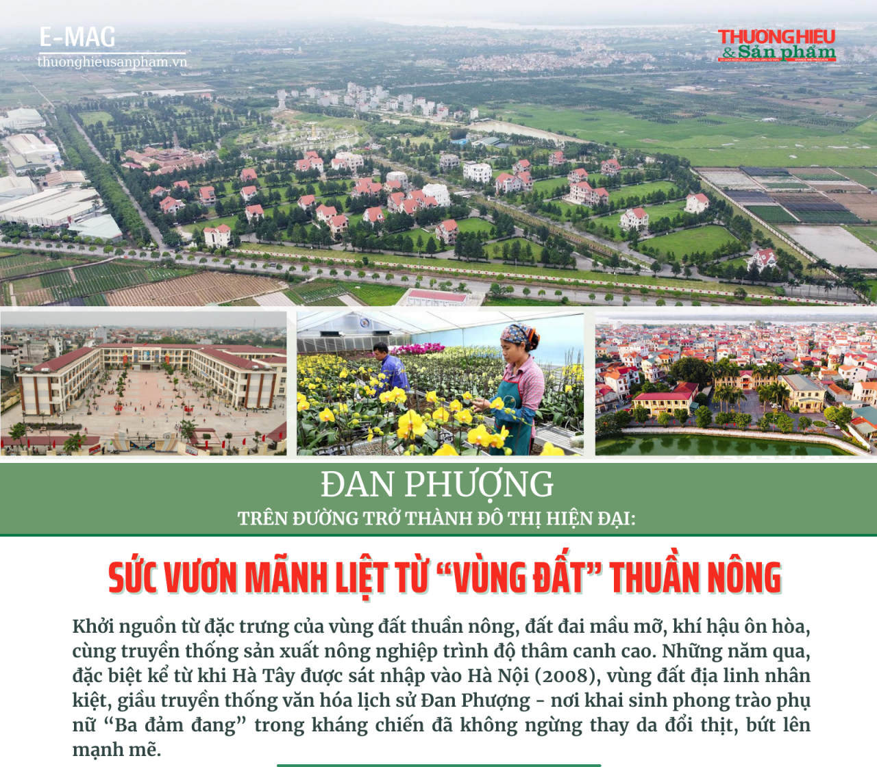 Đan Phượng trên đường trở thành đô thị hiện đại: Sức vươn mãnh liệt từ “vùng đất” thuần nông